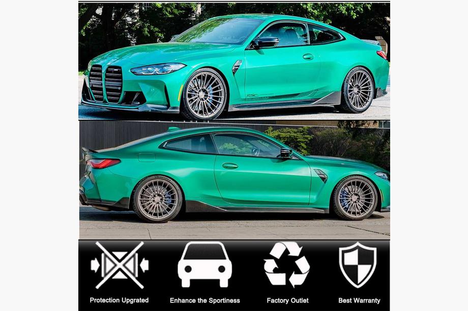 BMW 4 Series G22/23/26 2020- Extensions de Bas de Caisse V1 (pour G82/G83, Carbone) Photo 2