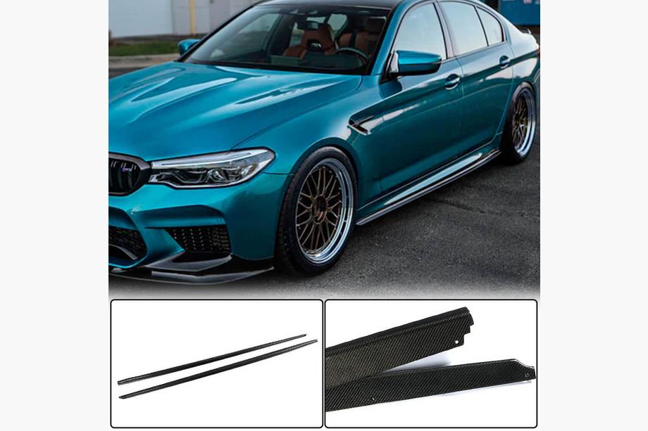 BMW Série 5 G30/G31 2017–2023 Extensions de bas de caisse V2 (pour M-Sport/M5, carbone) Photo 1
