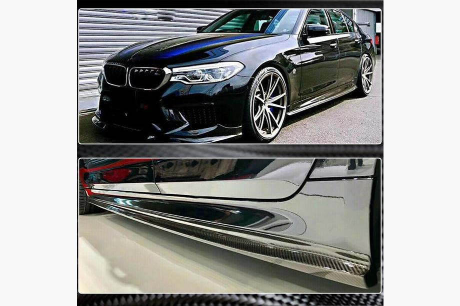 BMW Série 5 G30/G31 2017–2023 Extensions de bas de caisse V2 (pour M-Sport/M5, carbone) Photo 4