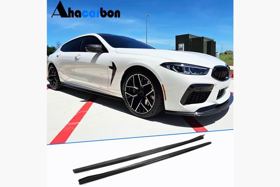 BMW 8 Series G14/G15/G16 2018- Extensions de bas de caisse V1 (pour G16 M-Sport/F93 M8, Carbone) Photo 1