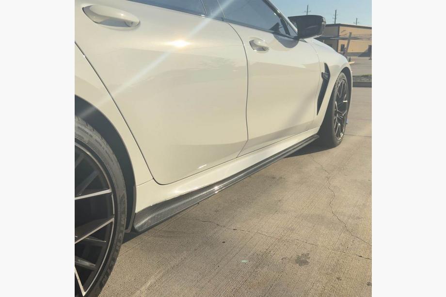 BMW 8 Series G14/G15/G16 2018- Extensions de bas de caisse V1 (pour G16 M-Sport/F93 M8, Carbone) Photo 4