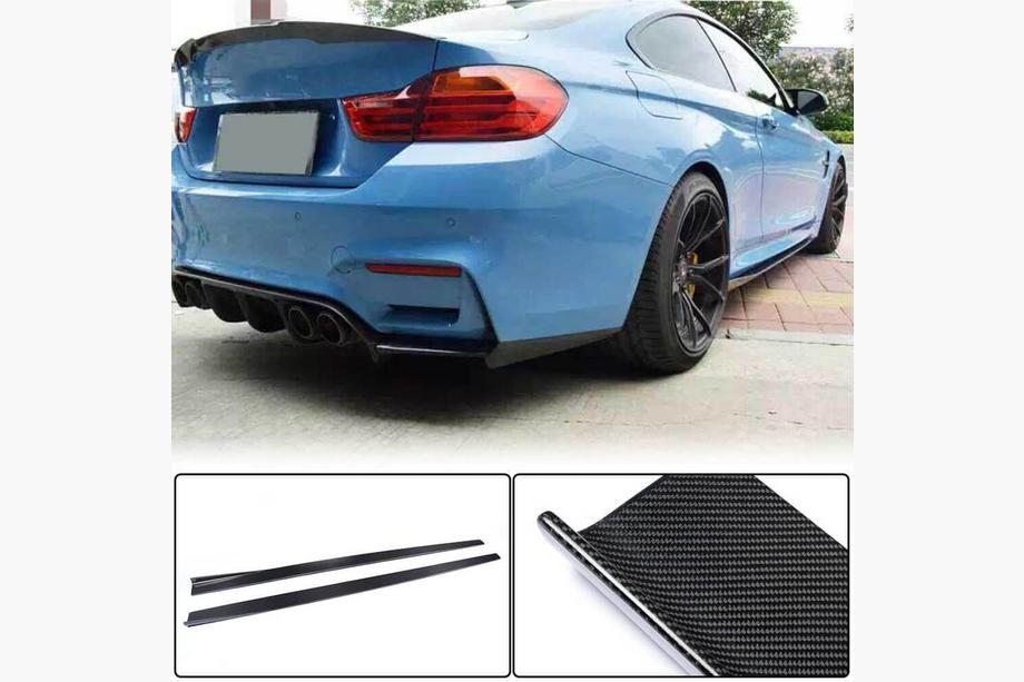 BMW 4 Series F32/F33/F36 2012-2020 Extensions de Bas de Caisse V1 (pour F82/F83, Carbone) Image