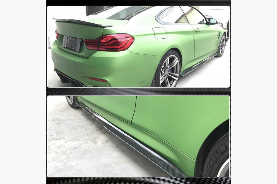 BMW 4 Series F32/F33/F36 2012-2020 Extensions de bas de caisse V3 (pour F82/F83, Carbone) Photo 4