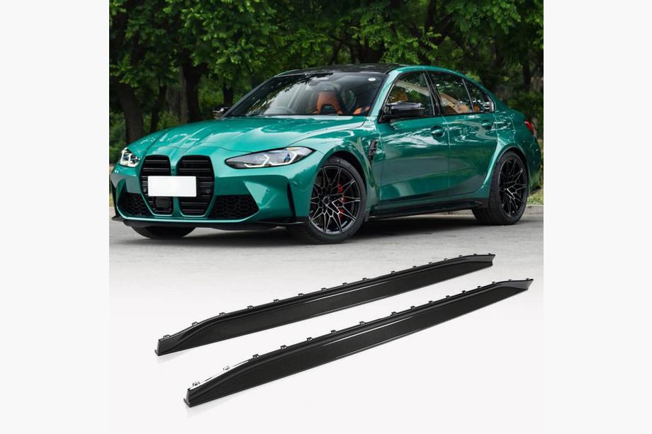 BMW 3 Series G20/G21 2018- Extensions de bas de caisse V1 (pour G80, Carbone) Photo 1