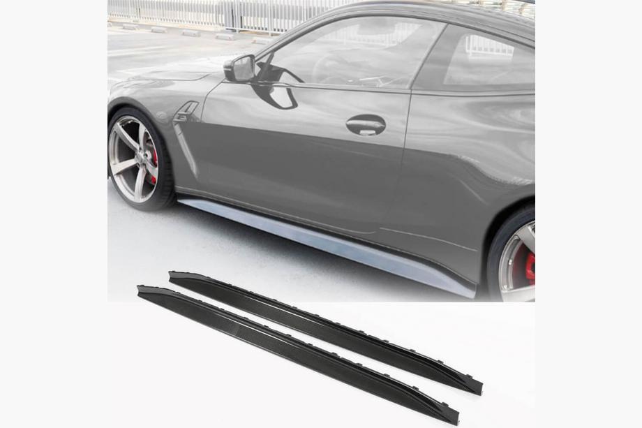 BMW 4 Series G22/23/26 2020- Extensions de bas de caisse V4 (pour G82/G83, Carbone) Photo 1