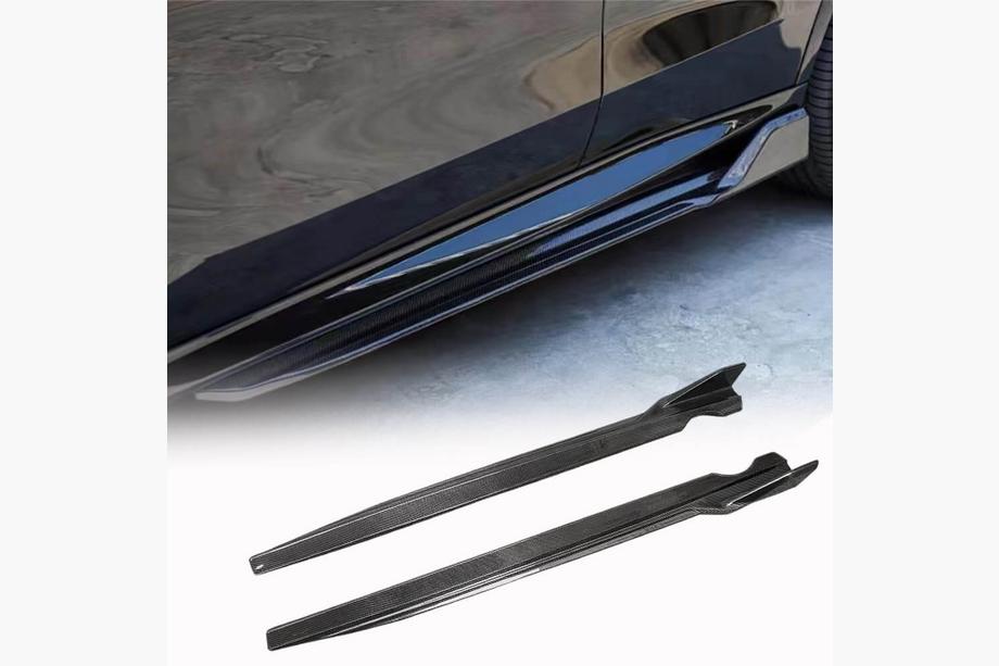 BMW X6 G06 2019–2027 Seuils de porte (2018-2022, Carbone) Photo 1