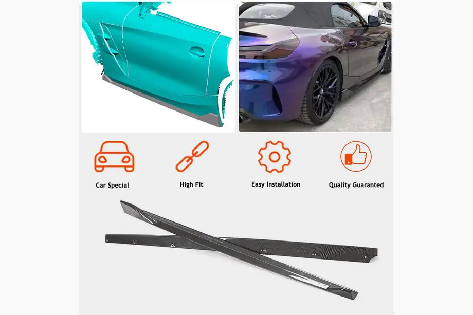 BMW Z4 (G29) 2018- Extensions de bas de caisse (pour M-Sport, Carbone) Photo 2