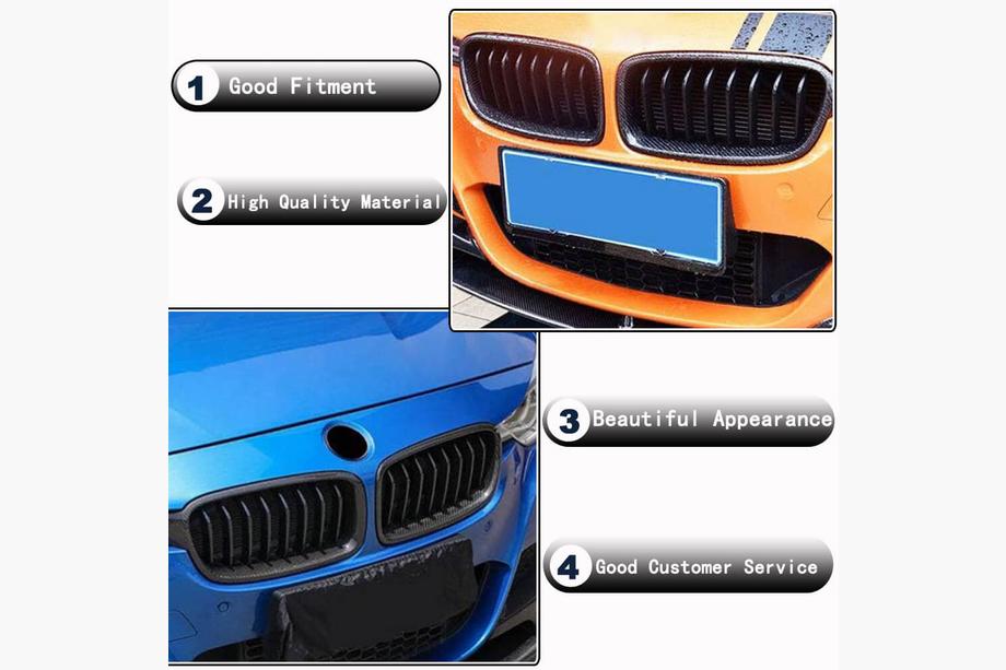 BMW 3 Series F30/F31 2012-2019 Calandre 1 Barre (Carbone) Photo 2