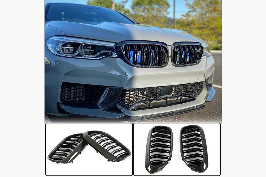 BMW Série 5 G30/G31 2017–2023 Calandres M-Look V2 (2017-2020, Carbone) Image