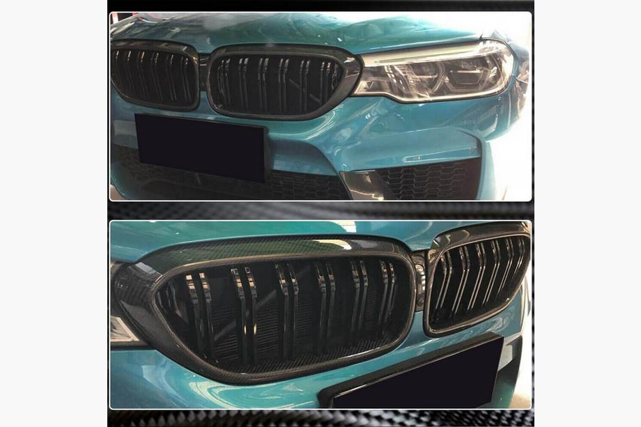 BMW Série 5 G30/G31 2017–2023 Calandres M-Look V2 (2017-2020, Carbone) Photo 3
