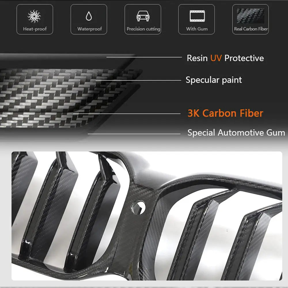Grilles M-Look V1 (2021-2023, Carbone Sec) photo 4