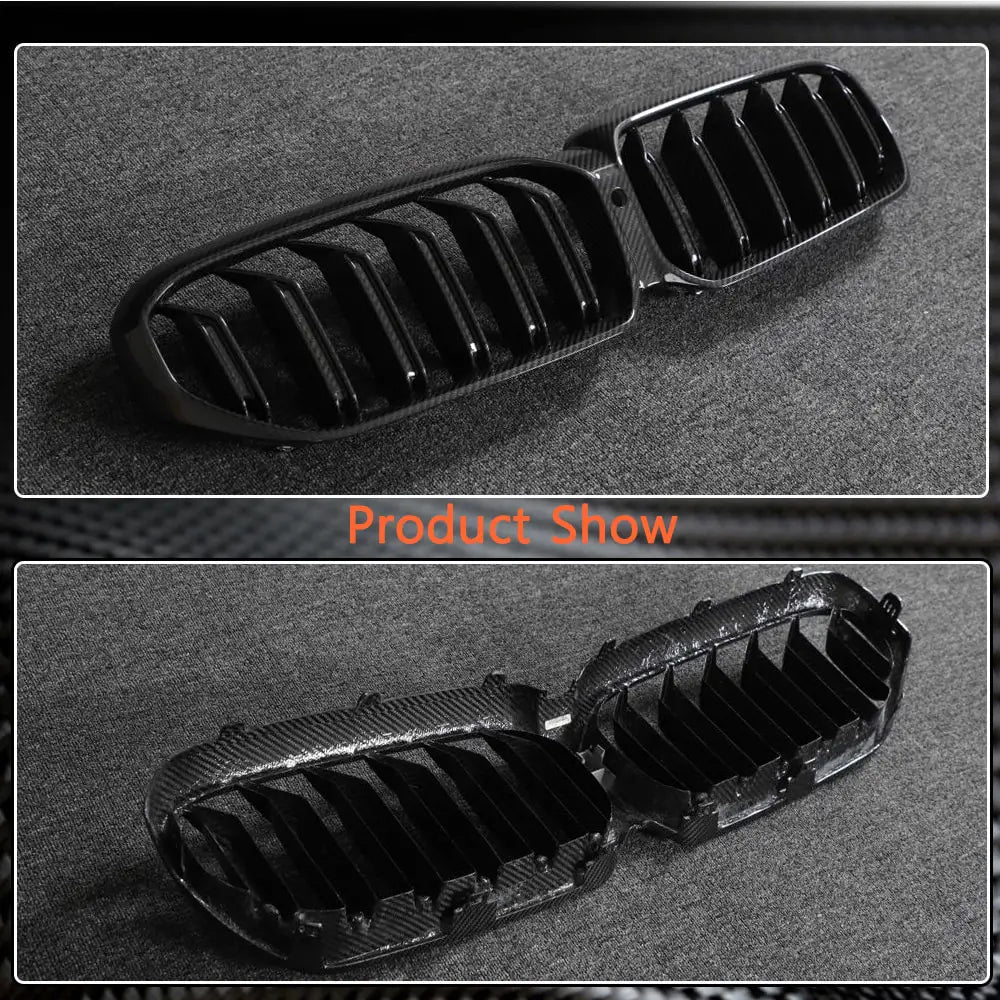 BMW Série 5 G30/G31 2017–2023 Grilles M-Look V1 (2021-2023, Carbone Sec) photo 6
