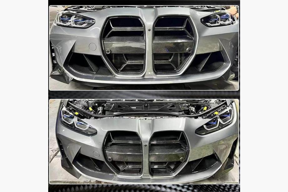 BMW 4 Series G22/23/26 2020- Calandre V2 (pour G82/G83, Carbone) Photo 6