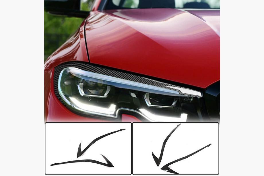 BMW 3 Series G20/G21 2018- Cils de Phares (2018-2022, Carbone) Photo 1