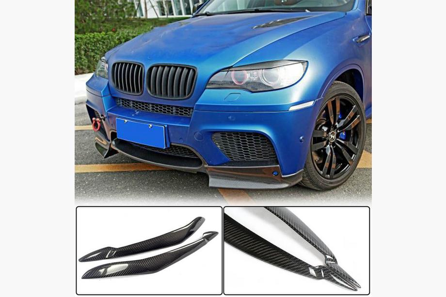 BMW X6 E71 2008–2014 Paupières de phares (Carbone) Image