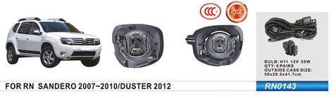 Renault Duster 2008–2017 Phares antibrouillard 2012-2015 (2 pcs, halogène) photo 1