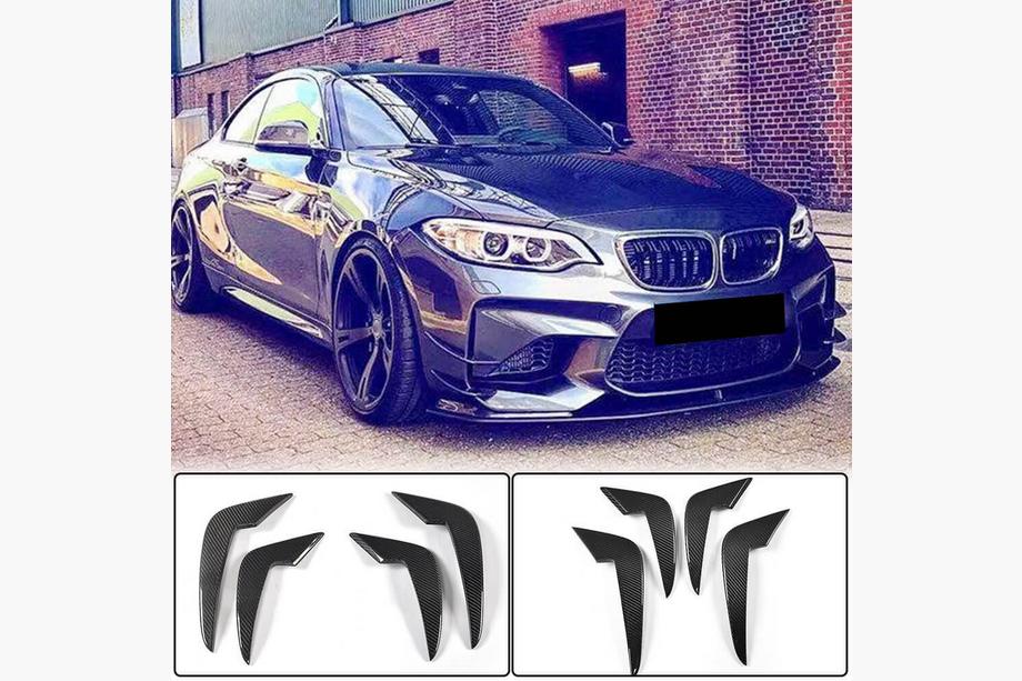 BMW 2 Series F22/F23 2014-2021 Lame de pare-chocs avant (pour F87 M2, carbone) Image