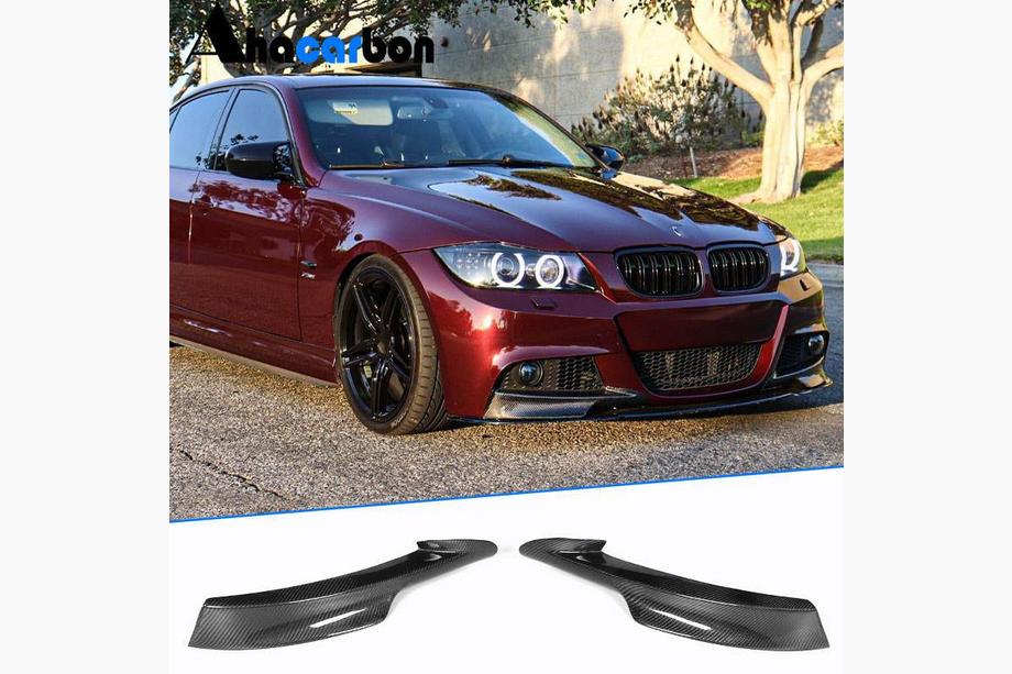 BMW 3 Series E90/E91 2005-2011 Flaps de pare-chocs avant (pour E90 2008-2011 M-Sport, Carbone) Photo 1