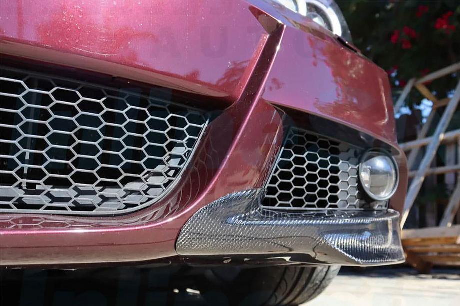 BMW 3 Series E90/E91 2005-2011 Flaps de pare-chocs avant (pour E90 2008-2011 M-Sport, Carbone) Photo 4