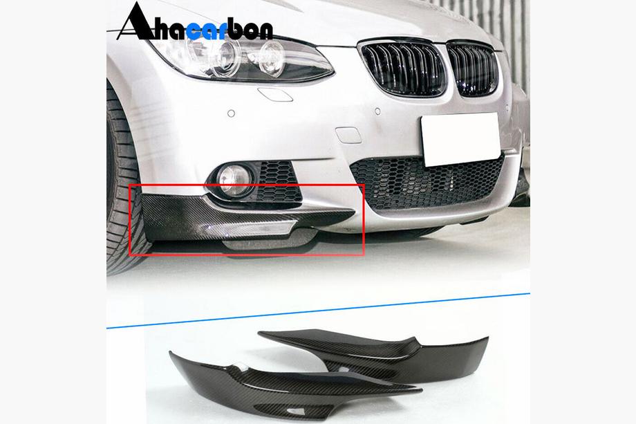 BMW 3 Series E92/E93 2006–2013 Flaps de pare-chocs avant (pour M-Sport 2006-2009, Carbone) Photo 1