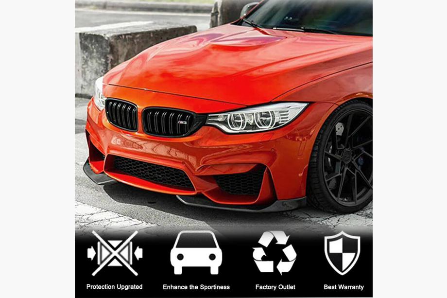 BMW 3 Series F30/F31 2012-2019 Lame avant Flap V1 pour pare-chocs (pour F80, Carbone) Photo 2