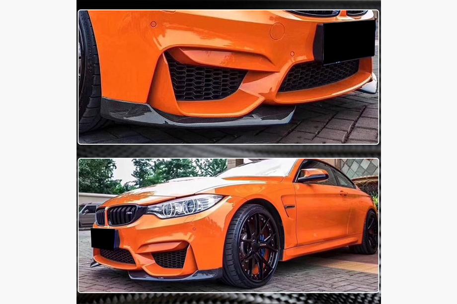 BMW 3 Series F30/F31 2012-2019 Lame avant Flap V1 pour pare-chocs (pour F80, Carbone) Photo 4