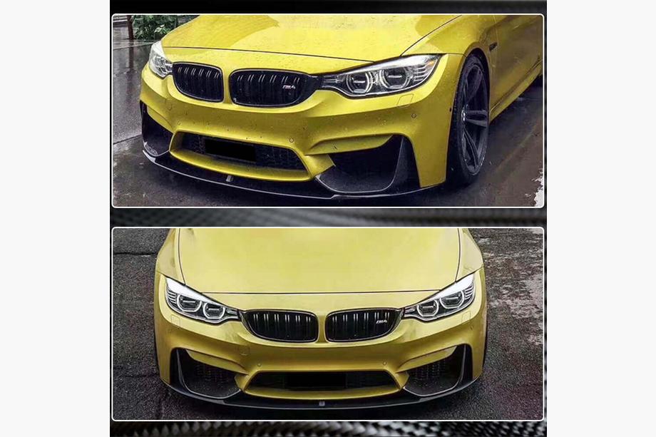 BMW 4 Series F32/F33/F36 2012-2020 Lame de Pare-chocs Avant Flap V3 (pour F82/F83, Carbone) Photo 6
