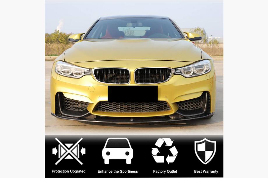 BMW 4 Series F32/F33/F36 2012-2020 Lame de Pare-chocs Avant Flap V3 (pour F82/F83, Carbone) Photo 8