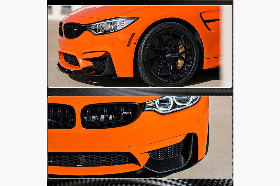 BMW 4 Series F32/F33/F36 2012-2020 Lame de Pare-chocs Avant Flap V3 (pour F82/F83, Carbone) Photo 9