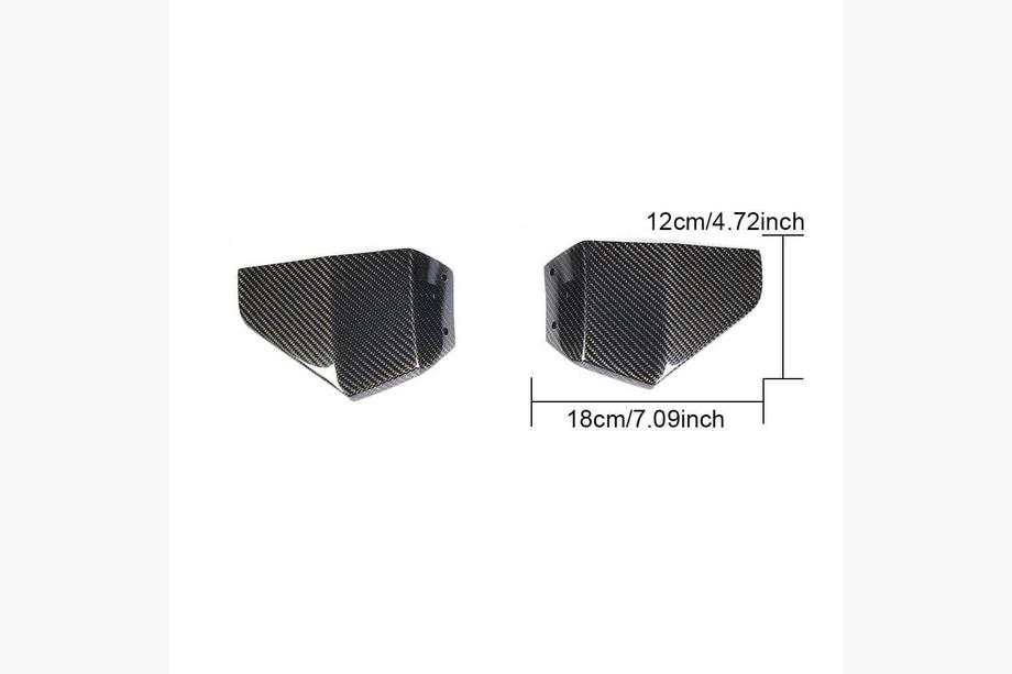 BMW X3 G01 2018- Flaps de pare-chocs avant (pour M-Sport d'origine 2018-2021, Carbone) Photo 5