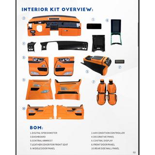 Kit d'amélioration intérieure pour Maybach Mercedes Vito/V-class W447 2014-