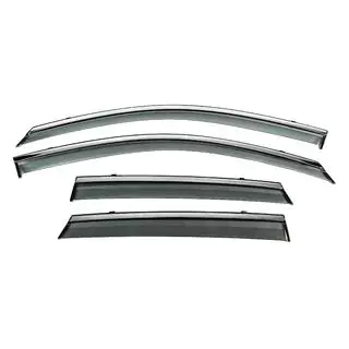 Déflecteurs de Vitres avec Moulure Chromée Niken Luxury (HB, 4 pcs)