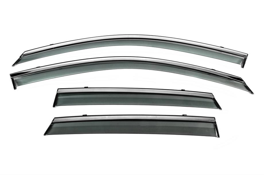 Audi A3 2020- Déflecteurs de Vitres avec Moulure Chromée Niken Luxury (HB, 4 pcs) Image