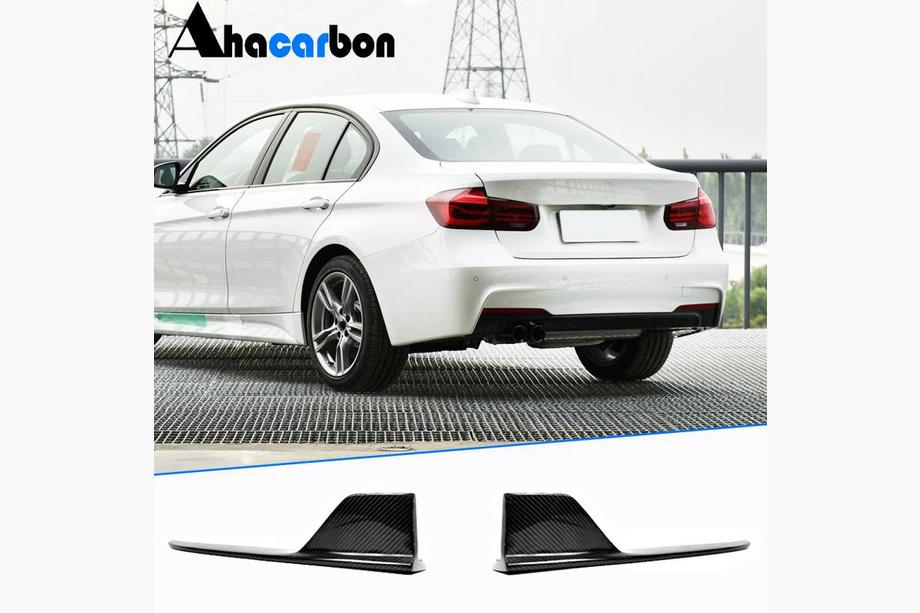 BMW 3 Series F30/F31 2012-2019 Cache de pare-chocs arrière Flap (pour F30 M-Sport, Carbone) Photo 1
