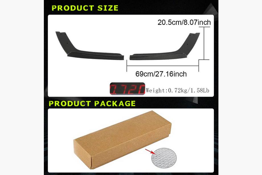 BMW 4 Series F32/F33/F36 2012-2020 Extensions de pare-chocs arrière Flap V2 (pour F82/F83, Carbone) Photo 4