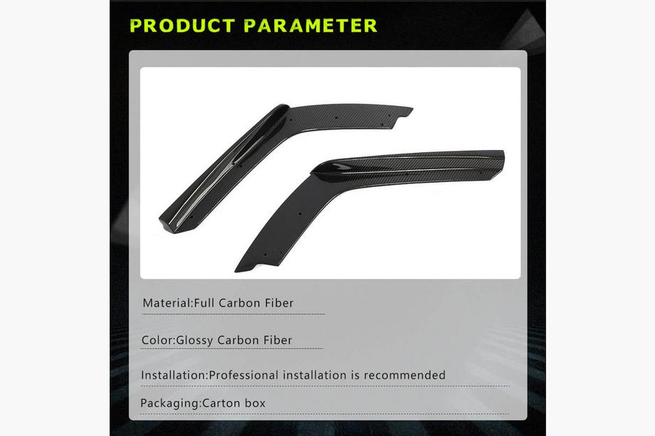BMW 4 Series F32/F33/F36 2012-2020 Extensions de pare-chocs arrière Flap V2 (pour F82/F83, Carbone) Photo 5
