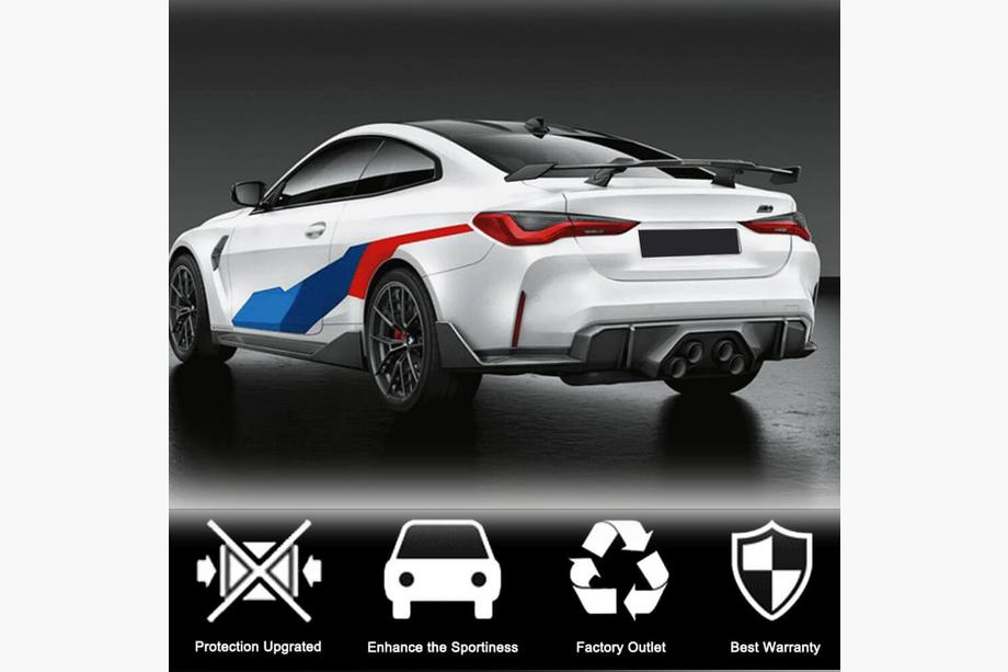 BMW 4 Series G22/23/26 2020- Extensions de pare-chocs arrière Flap V2 (pour G82/G83) Photo 3