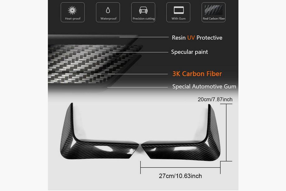 BMW 4 Series F32/F33/F36 2012-2020 Extensions de pare-chocs arrière Flap V1 (pour F82/F83, Carbone) Photo 6