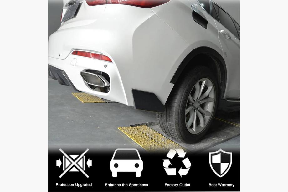 BMW X6 F16 2014-2019 Couvre Pare-chocs Arrière Flap (pour M-Sport, Carbone) Photo 2