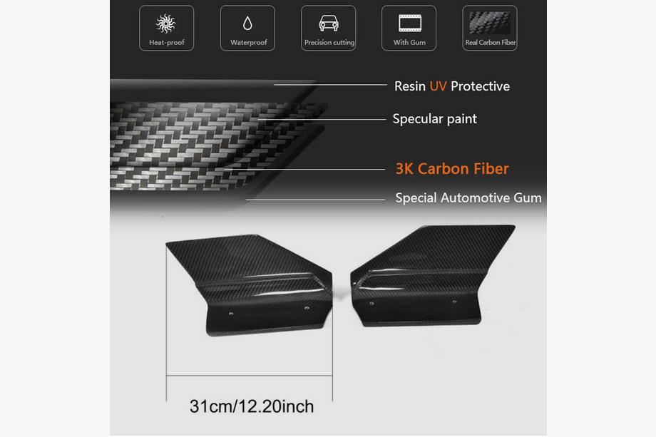 BMW X6 F16 2014-2019 Couvre Pare-chocs Arrière Flap (pour M-Sport, Carbone) Photo 5