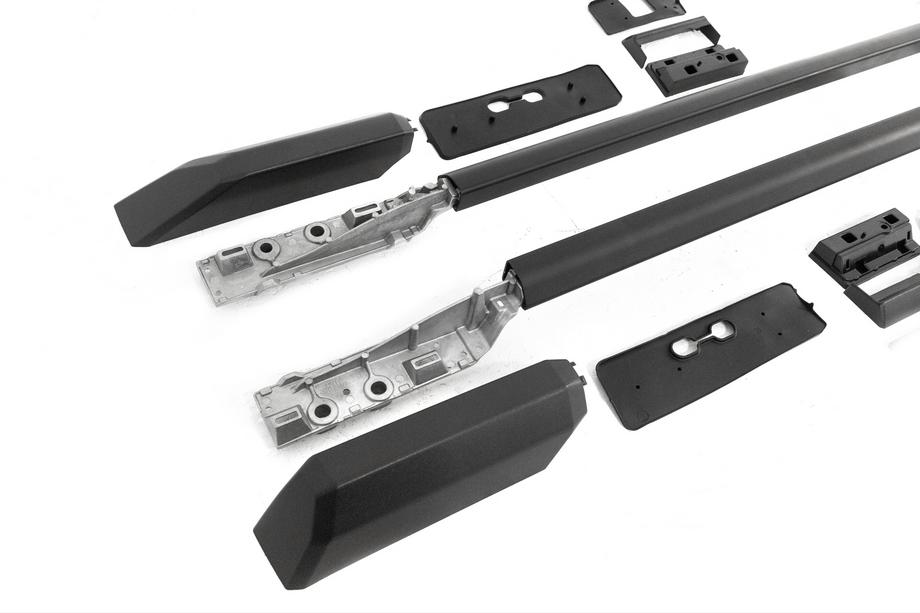 Toyota Land Cruiser Prado 250 2023- Rails de toit OEM noirs (aluminium) Photo 11