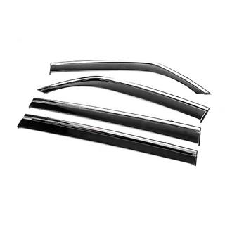 Deflecteurs de Vitres avec Moulure Chromee Niken Luxury (4 pcs) Mitsubishi Pajero Wagon III 1999-2006 photo 2