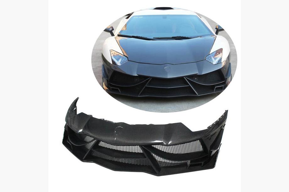 Lamborghini Aventador 2011-2022 Couvre-lèvre de pare-chocs avant en carbone Photo 1
