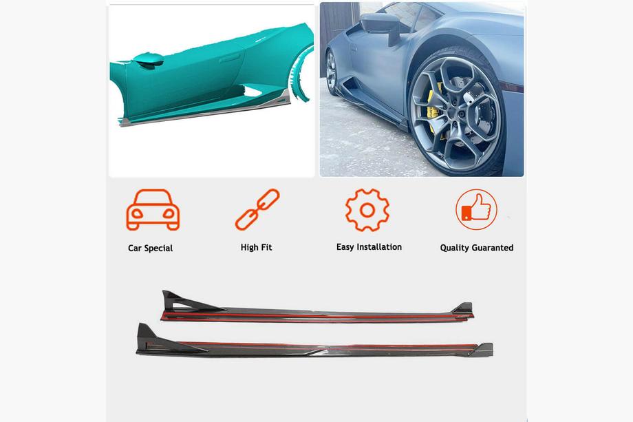 Lamborghini Huracan 2014- Couvre Seuils de Porte (Carbone) Photo 3