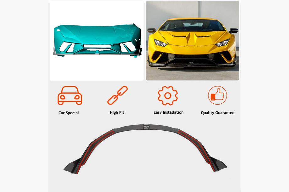Lamborghini Huracan 2014- Lame avant pare-chocs V2 (Carbone) Photo 2
