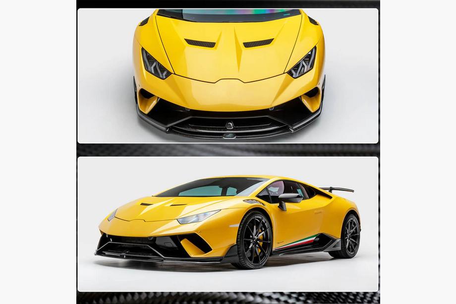 Lamborghini Huracan 2014- Lame avant pare-chocs V2 (Carbone) Photo 4