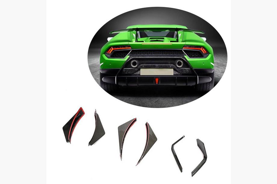 Lamborghini Huracan 2014- Diffuseur de Pare-chocs Arrière V2 (Carbone) Image