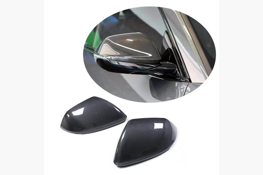 Audi Q8 2018- Coques de Rétroviseurs (Dry Carbon) V2 Image