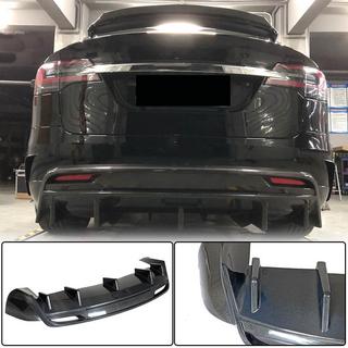 Diffuseur de Pare-chocs Arrière (2015-2021, Carbone) Tesla Model X 2015- photo 1