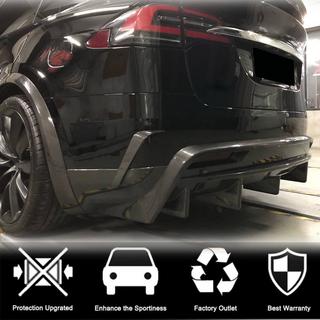 Diffuseur de Pare-chocs Arrière (2015-2021, Carbone) Tesla Model X 2015- photo 3